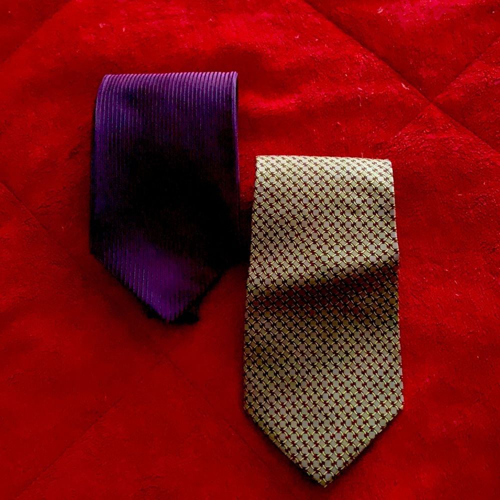 2 new men’s silk ties